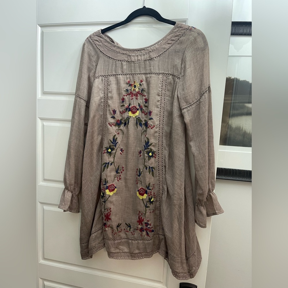 Adorable Umgee dress! Looks great with boots